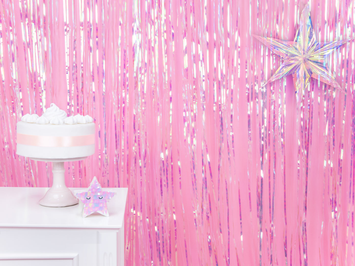 Iridescent Curtain Backdrop