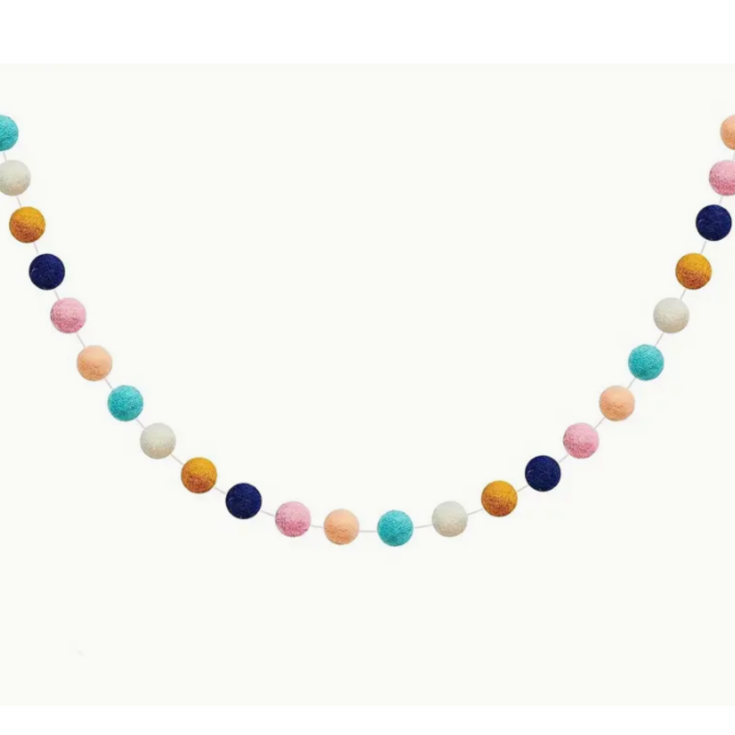 Wool Pom Pom Felt Ball Garland String