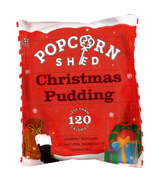 Vegan Christmas Pudding Gourmet Popcorn Snack Pack