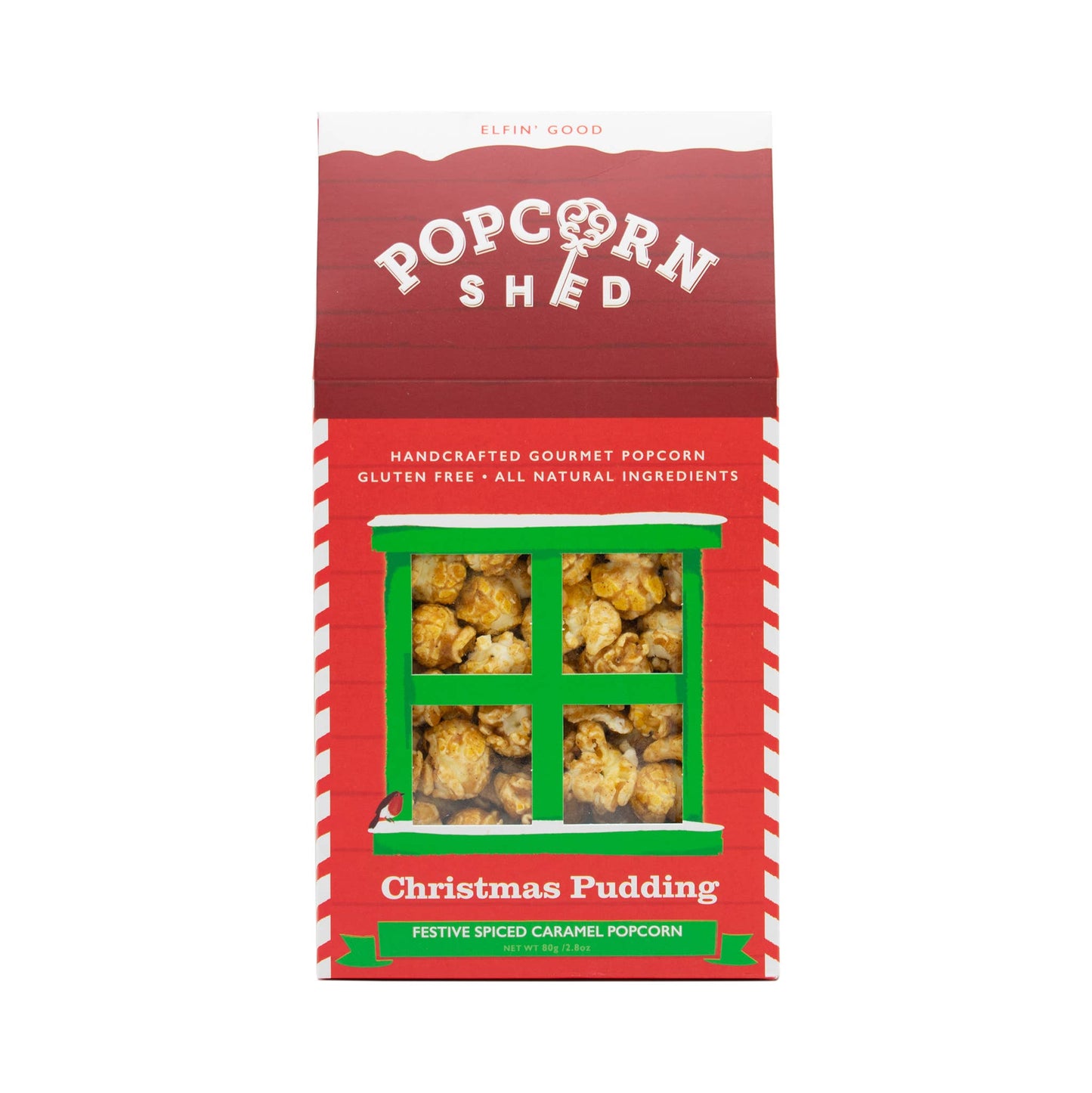 Vegan Christmas Pudding Gourmet Popcorn Snack box