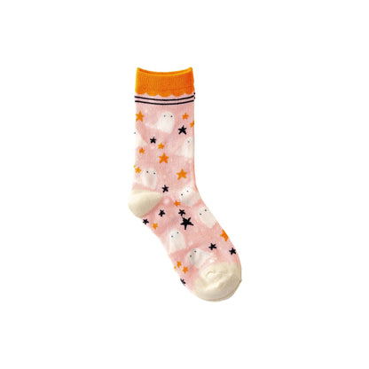 Ghost Pattern Socks: Child Medium