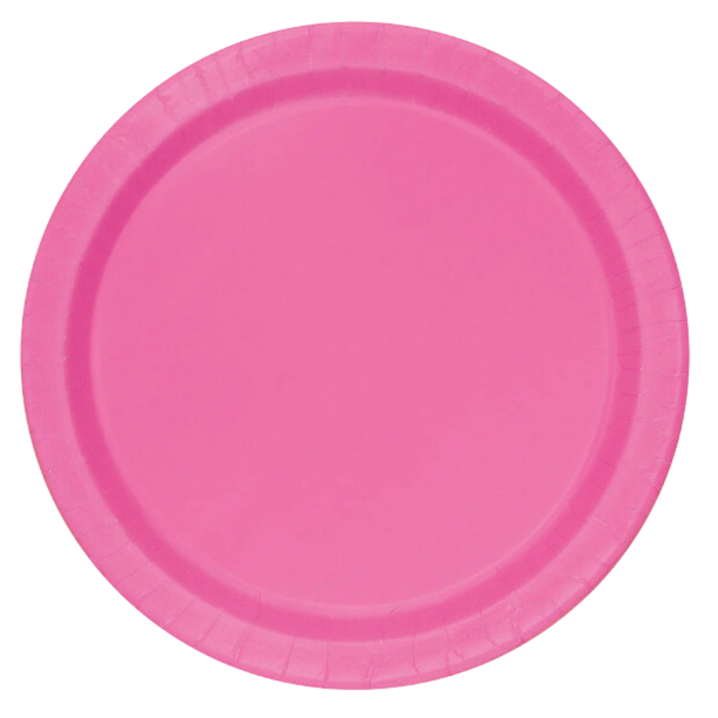 Hot Pink Paper Plate