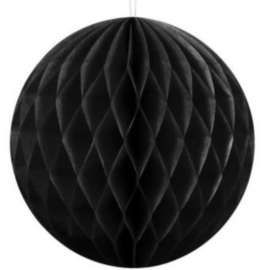 10 cm black honeycombs balls