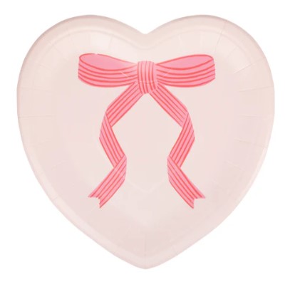 Tied Bow Heart Plate