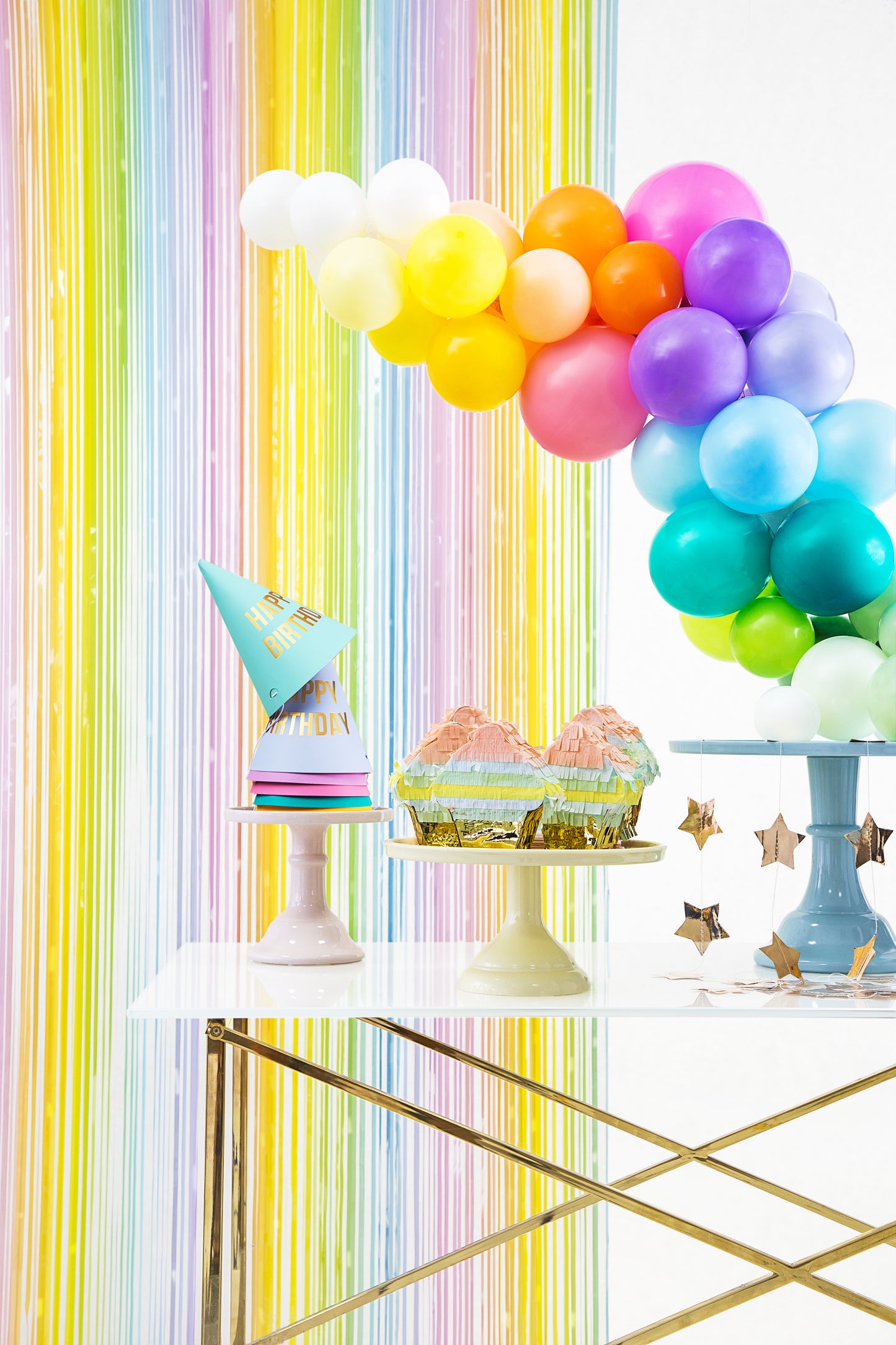 Rainbow Curtain Backdrop