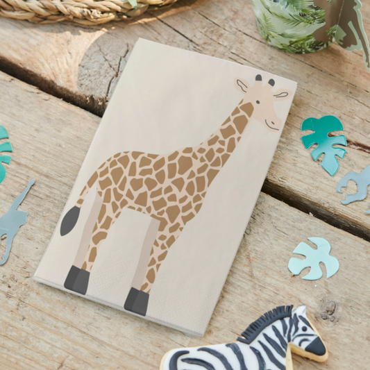 Giraffe design napkin
