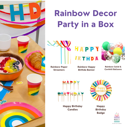 Rainbow Decoration Party In a Box