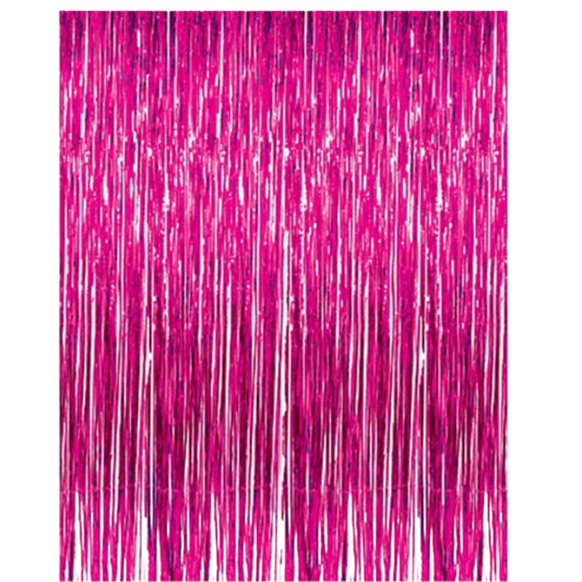 Hot Pink Foil Curtain