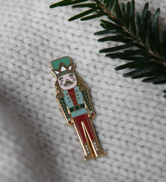 Nutcracker Enamel Pin Badge