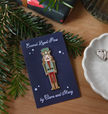 Nutcracker Enamel Pin Badge