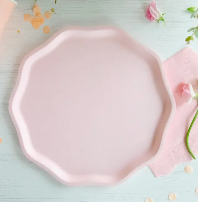 Petal Pink Compostable Dinner Plates