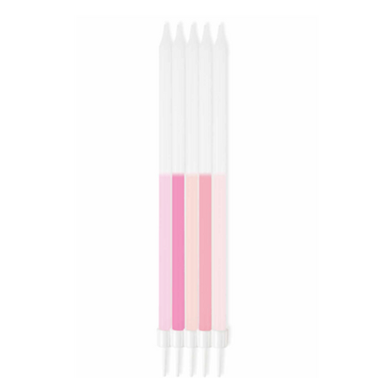 Long stem pink candles