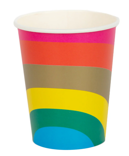 Birthday Brights Rainbow Paper Cups