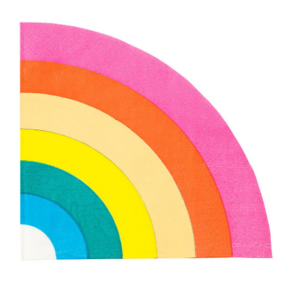 Birthday Brights Rainbow Shaped Paper Napkins