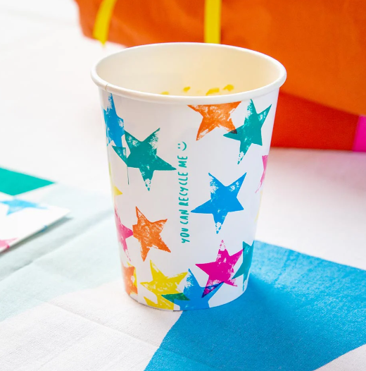 Birthday Brights Rainbow Star Cups