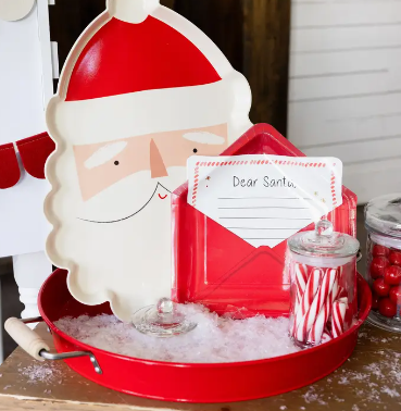 Letter To Santa Shaped Paper Plates