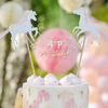 Princess Horse Happy Birthday Cake Topper