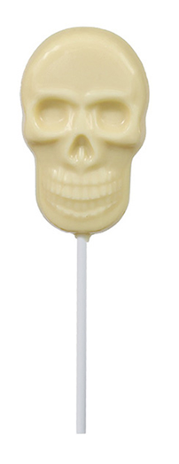 Halloween White Chocolate Skull Lollipop