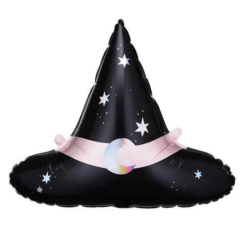 Black Witch Hat Shape  Foil Balloon