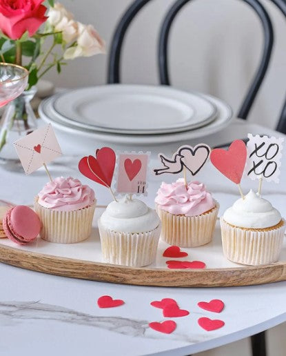 Valentine's Cupcake Toppers (12pk)