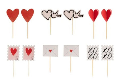 Valentine's Cupcake Toppers (12pk)