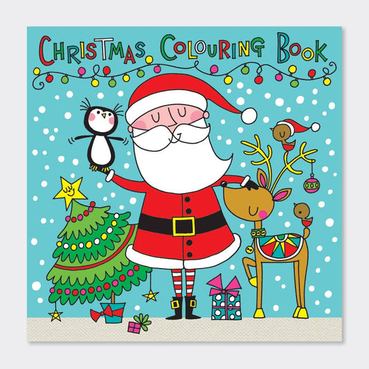 Children's Christmas Colouring Book - Santa Scene