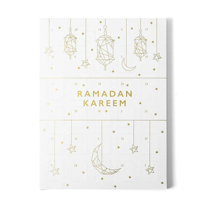 White Lanterns & Stars 'Ramadan Kareem' Chocolate Calendar