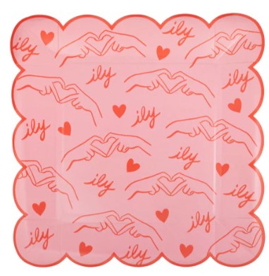 Heart You Patterned Plate