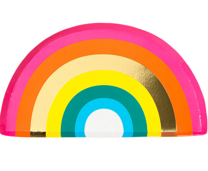 Birthday Brights Rainbow Shaped Plates