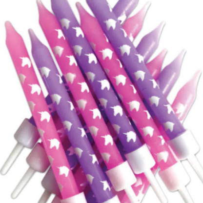 Unicorn Pink and Purple Candle Set