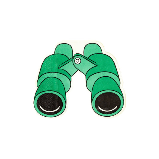 Safari Binoculars Shaped Paper Dinner Napkin