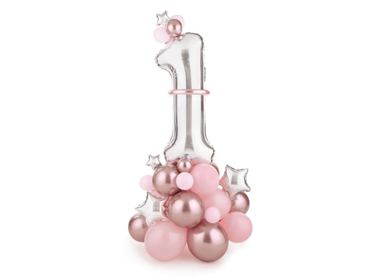 Pink First Birthday Balloon Kit