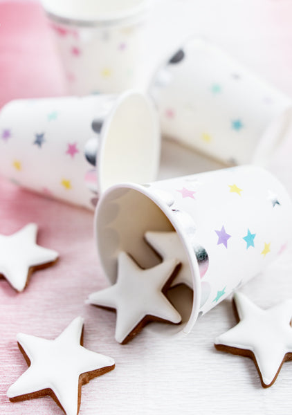 Rainbow Star Paper Cups