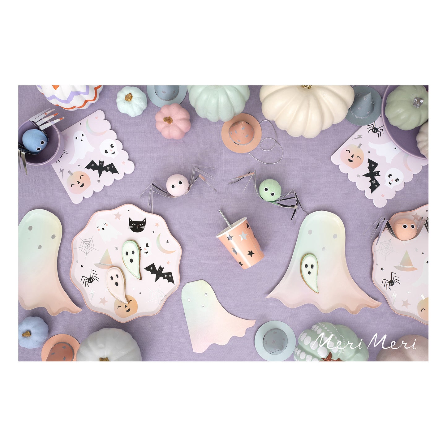 Pastel Halloween Icon Plates