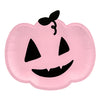 BOO Halloween! Pink Pumpkin Plate