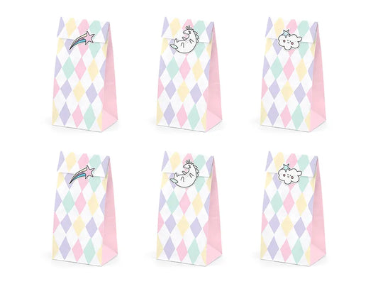 Unicorn Treat Bags and Stickers