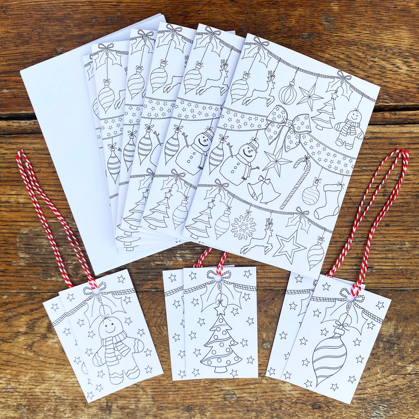 Colour-In Christmas Cards & Gift Tags