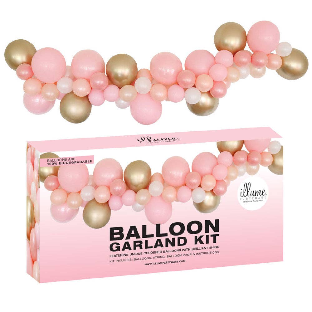 Pink and Gold Chrome DIY Balloon Garland Kit